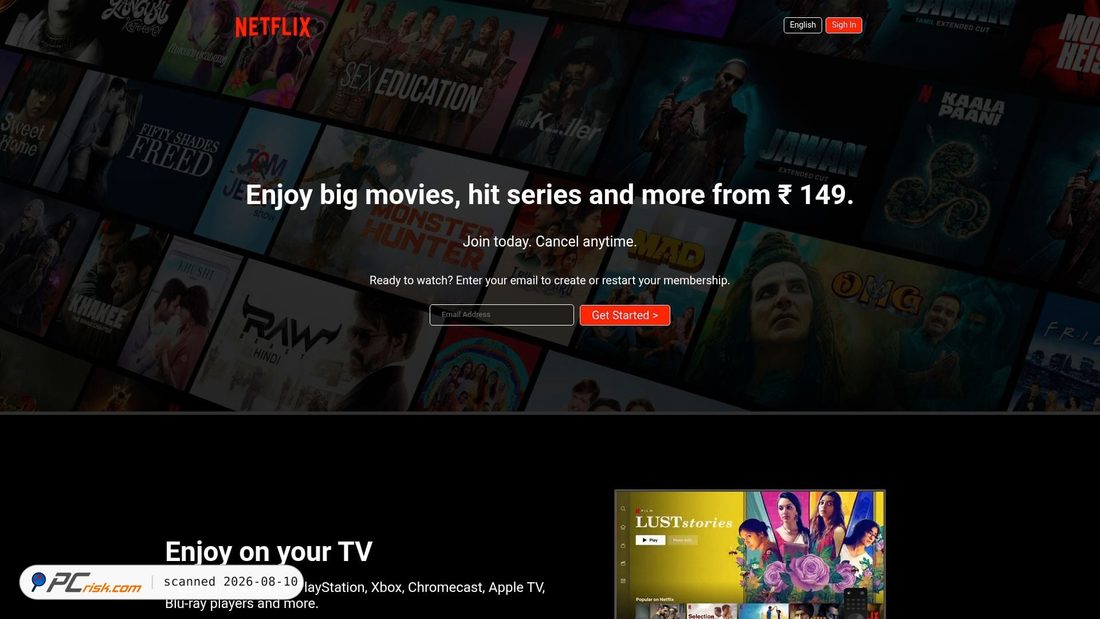 Screenshot of netflix-clone-gray-iota.vercel.app