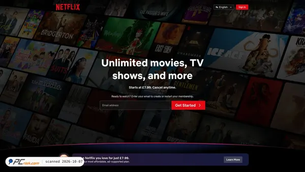 netflix.com screenshot