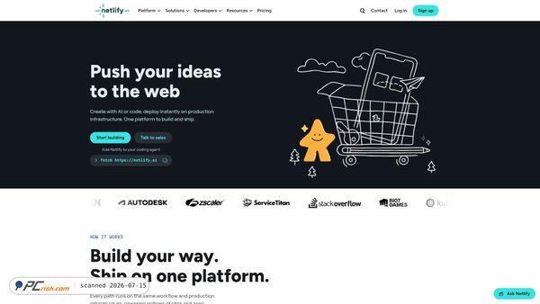 netlify.com screenshot