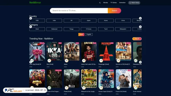 netmirror.global screenshot