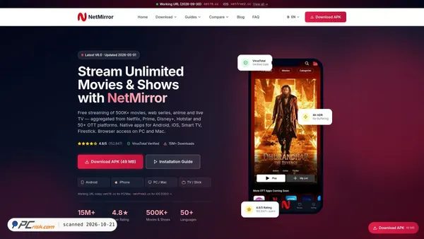 netmirror.io screenshot