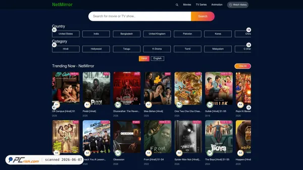 netmirror.plus screenshot
