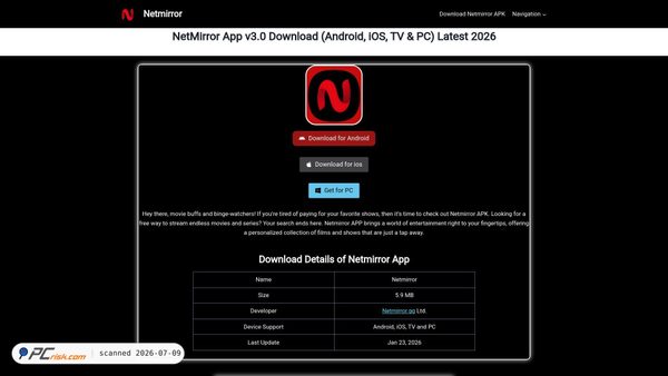 netmirrors.org screenshot