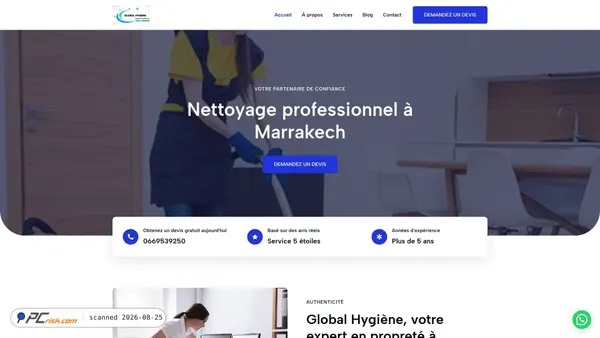 nettoyageamarrakech.com screenshot
