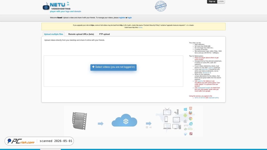 Screenshot of netu.to