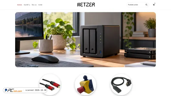netzwerkspeicherzubehoer.com Screenshot