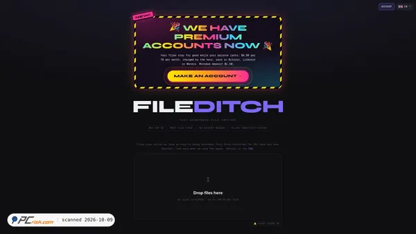 new.fileditch.com screenshot
