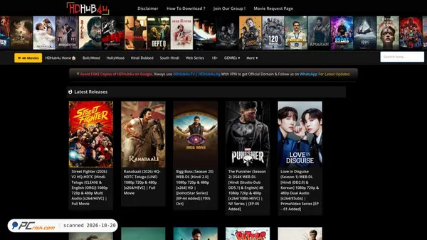 Captura de new5.hdhub4u.cl
