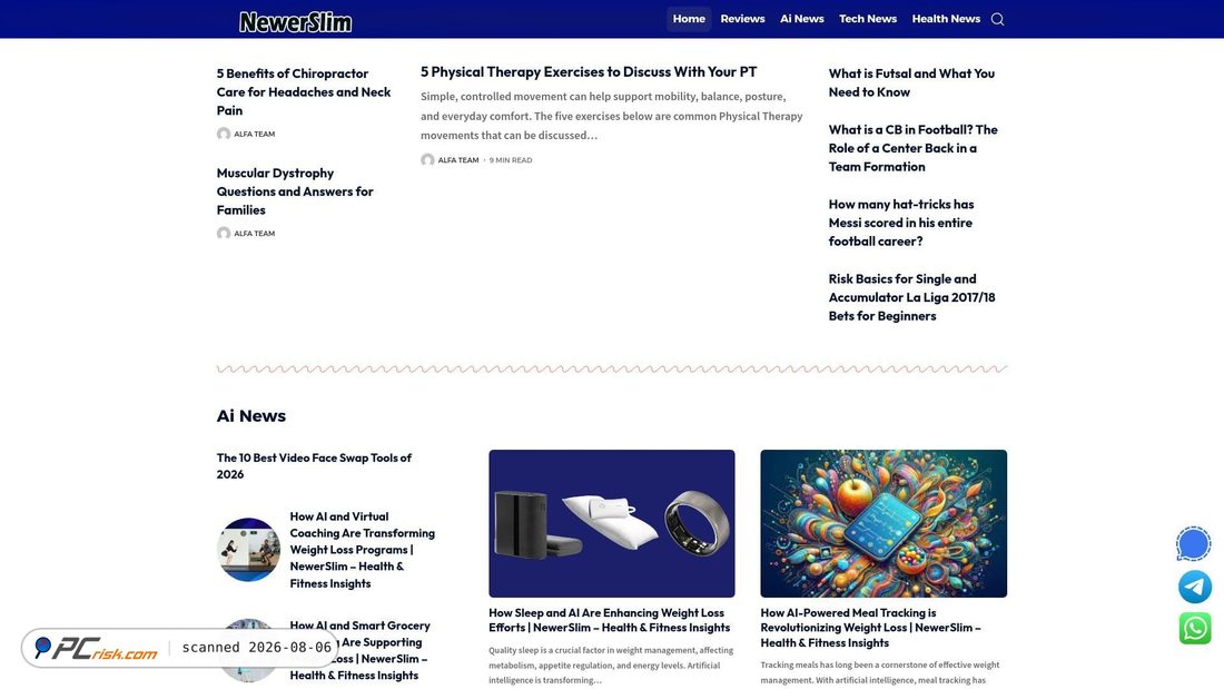 Screenshot of newerslim.com