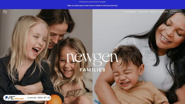 newgenfamilies.com screenshot