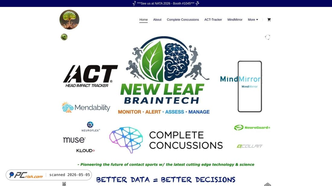Captura de pantalla de newleafbrain.com