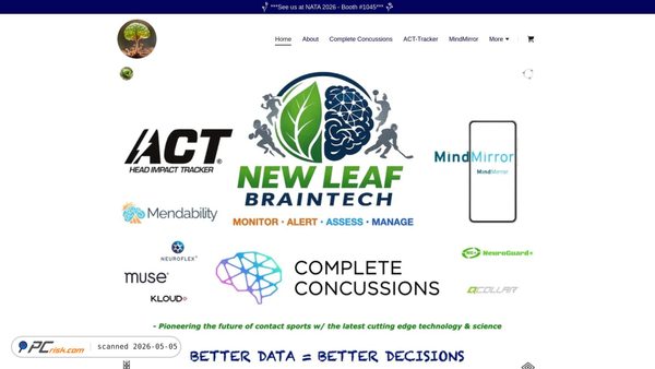 Screenshot di newleafbrain.com