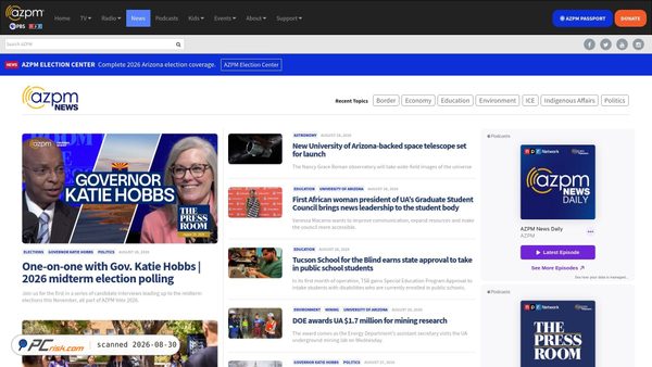 Capture d’écran de news.azpm.org