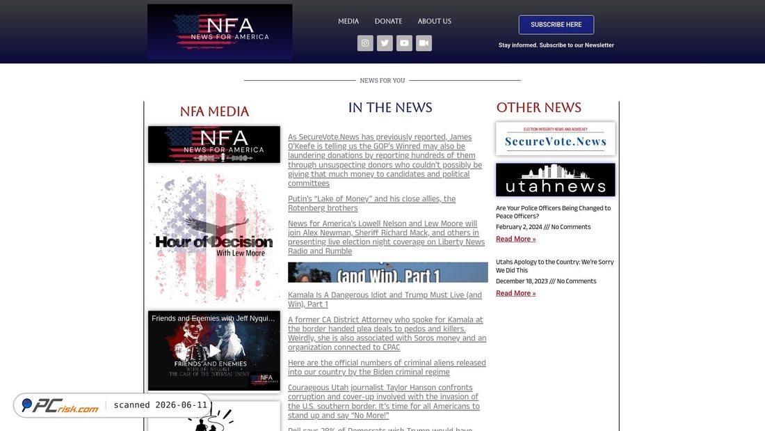 Screenshot of newsforamerica.org