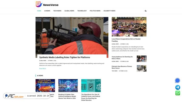 newsversa.com Screenshot