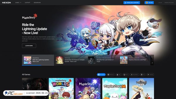 nexon.com screenshot