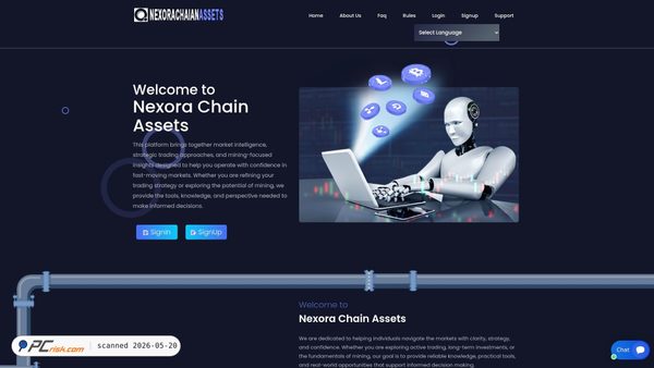 nexorachainassets.com screenshot
