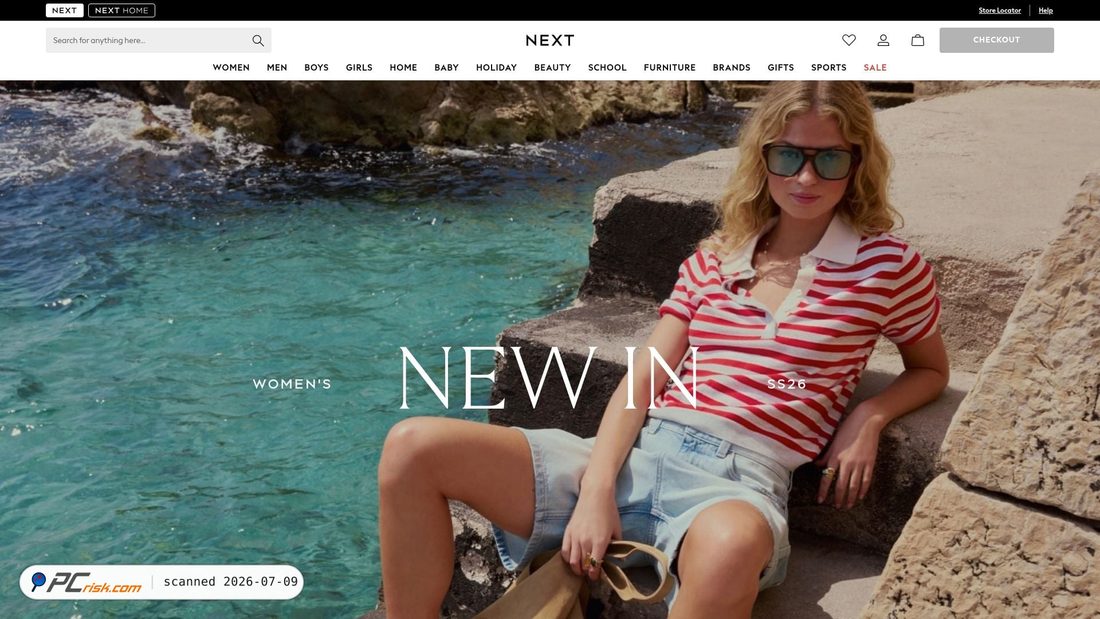 Screenshot of next.co.uk