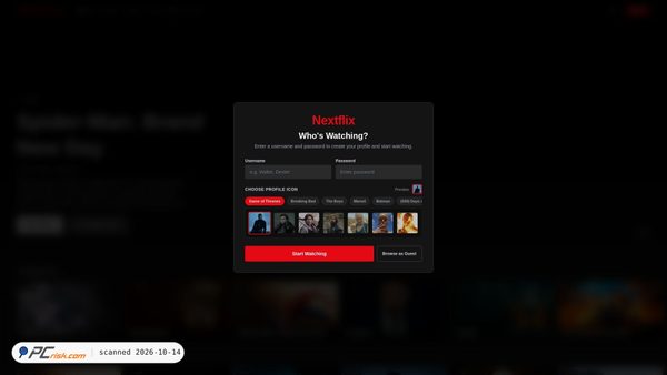 Zrzut ekranu nextflixxx.vercel.app