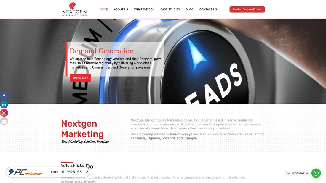 Screenshot von nextgenmarketing.co.ke