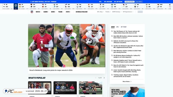 nfl.com screenshot