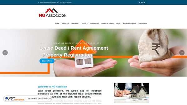 ngassociate.in screenshot