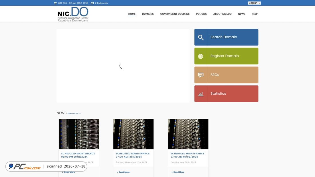Screenshot of nic.do