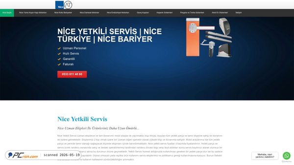 niceservisi.com screenshot