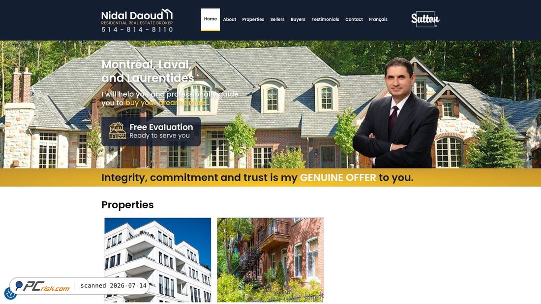 Screenshot of nidaldaoud.ca