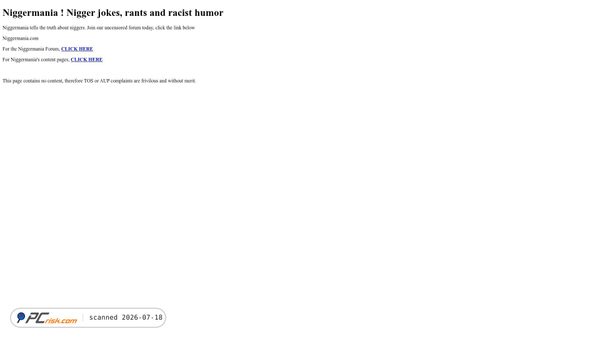 niggermania.com screenshot