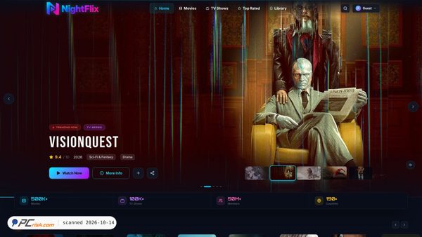 Zrzut ekranu nightflix.vg