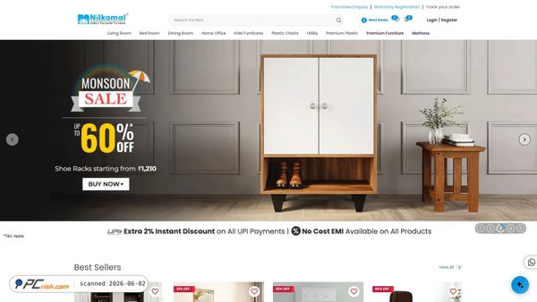 nilkamalfurniture.com screenshot