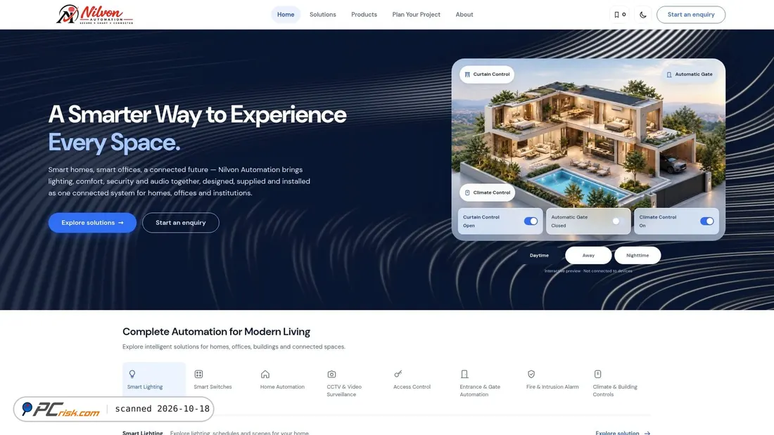 Screenshot of nilvon.in