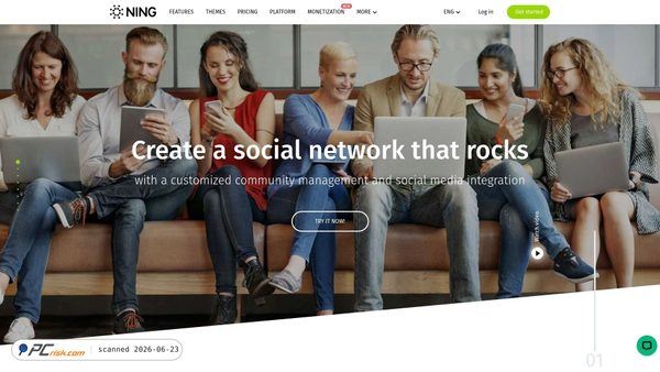 ning.com screenshot