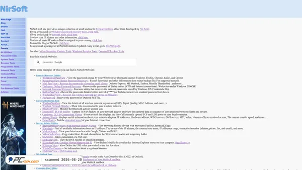 nirsoft.net screenshot