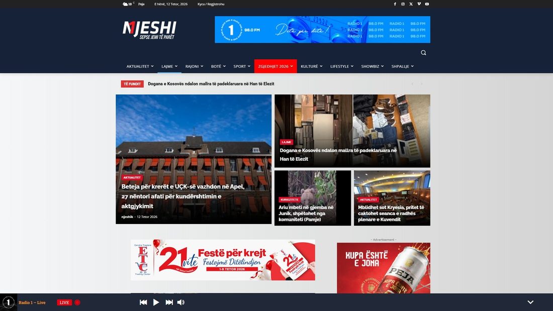 Captura de pantalla de njeshi.com