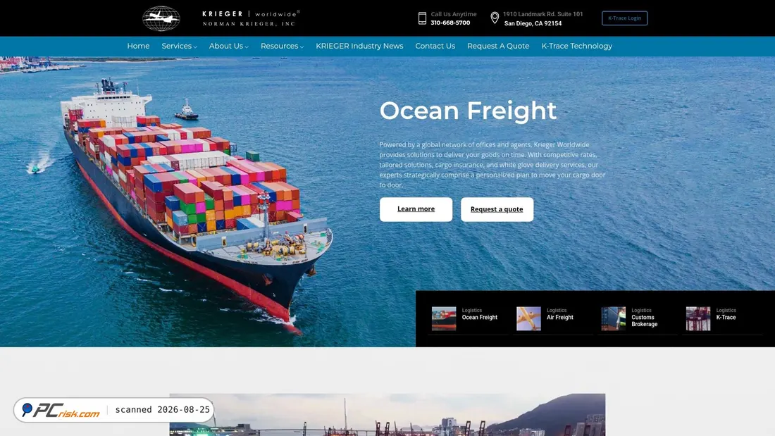 Screenshot of nkinc.com