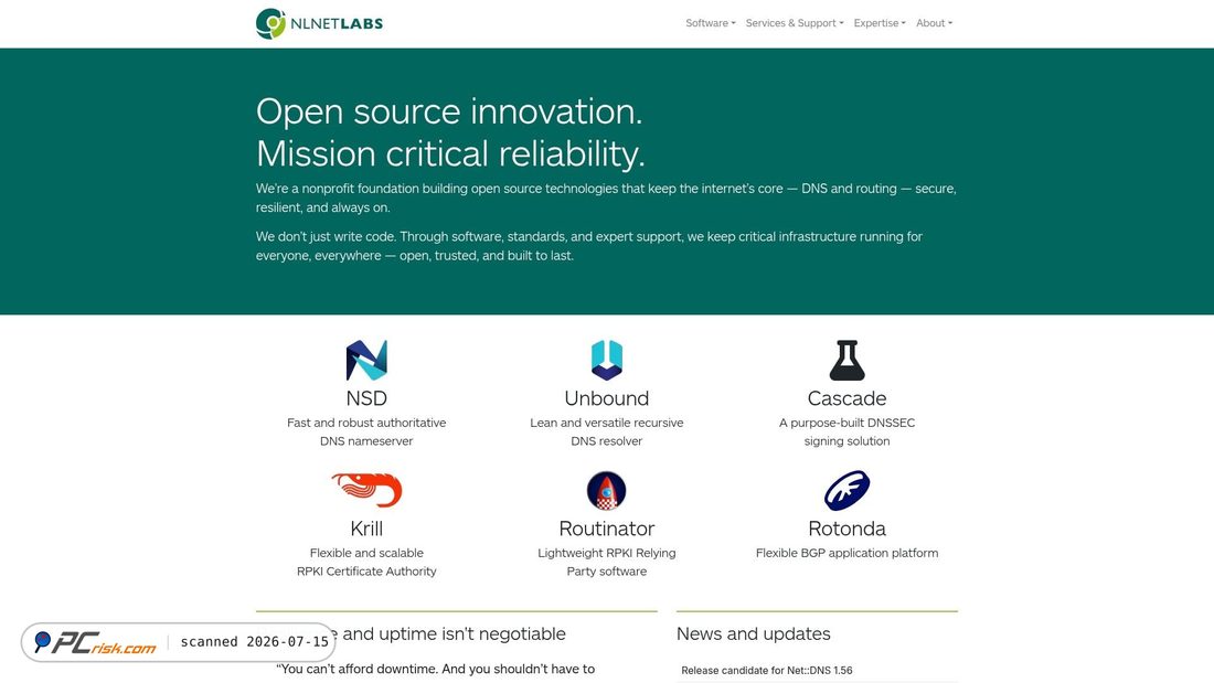 Screenshot of nlnetlabs.nl