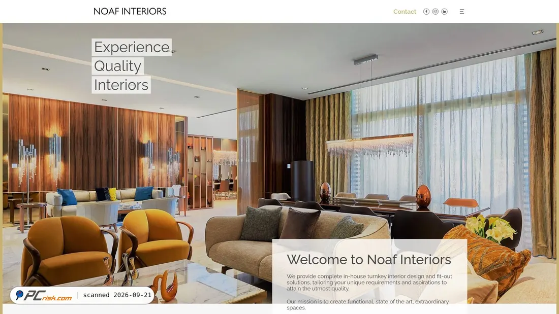 Captura de ecrã de noafinteriors.com