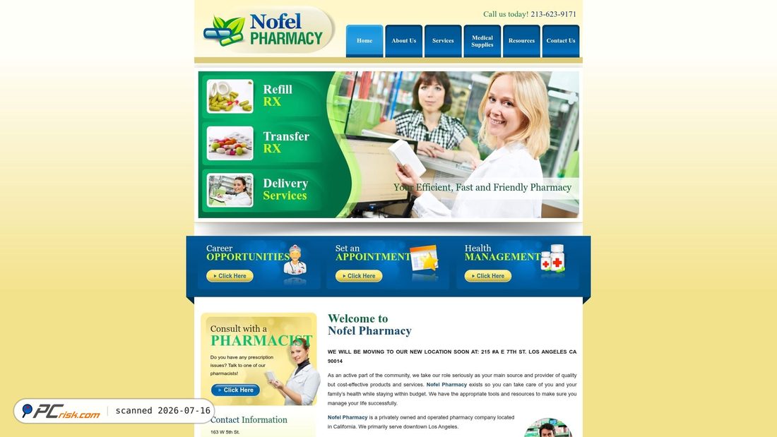 Screenshot of nofelrx.com