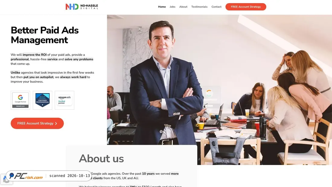 Captura de ecrã de nohassledigital.com