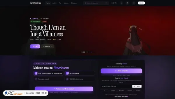 nomorflix.cc Screenshot