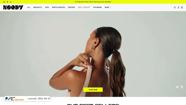 Screenshot di noodyskin.com