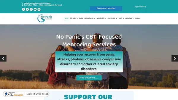 nopanic.org.uk screenshot