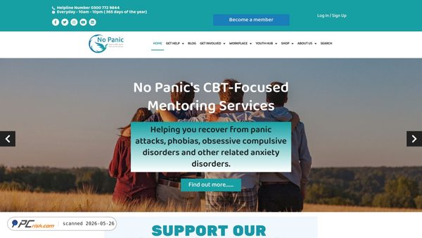 nopanic.org.uk screenshot