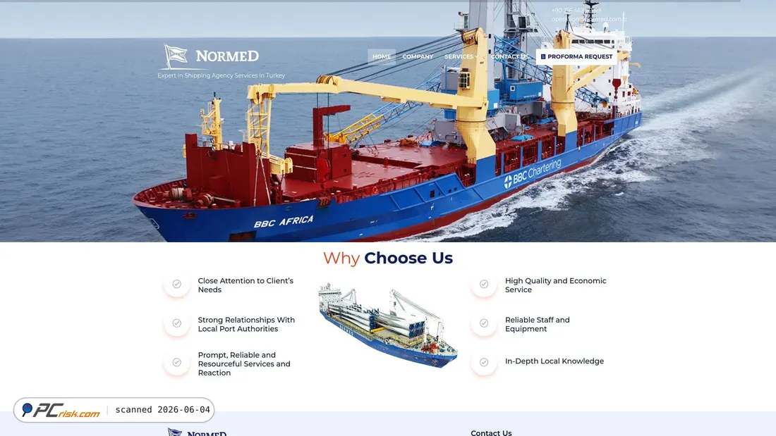 Screenshot of normed.com.tr