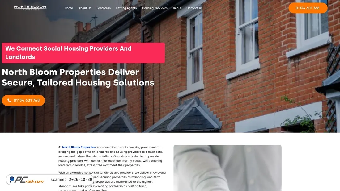 Captura de pantalla de northbloomproperties.com