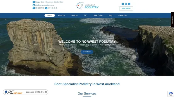 norwestpodiatry.co.nz screenshot