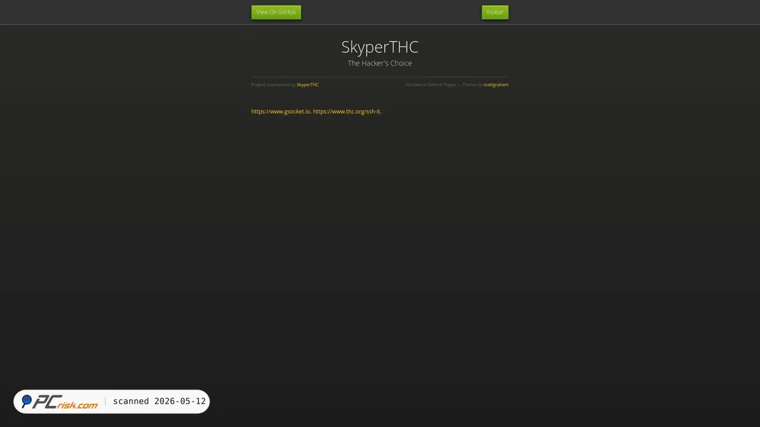 Screenshot di nossl.segfault.net