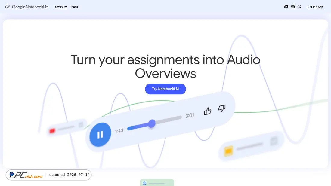 Screenshot of notebooklm.google